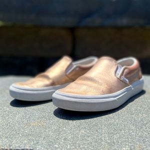 Rose Gold metallic vans